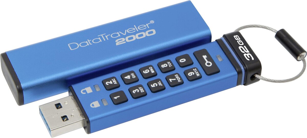 USB-накопитель с системой защиты данных Kingston DataTraveler 2000