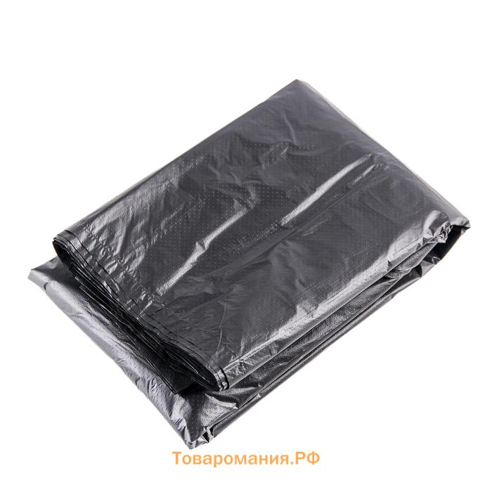 Мешки для мусора «Крепак», 30 л, с ручками, ПНД, 11 мкм, 50×65 см, 20 шт., чёрные