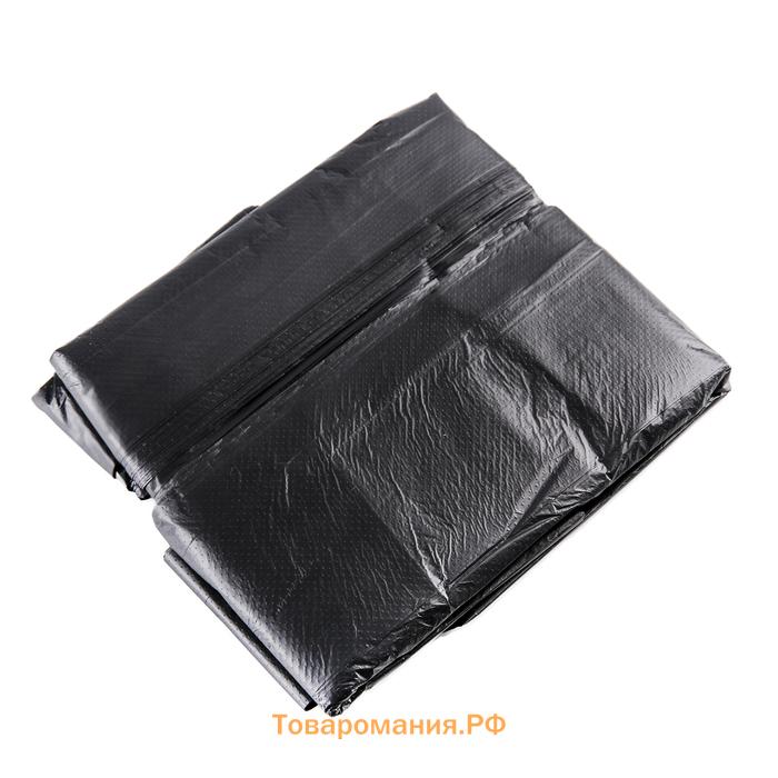 Мешки для мусора «Крепакоф», 20 л, с ручками, ПНД, 9 мкм, 41×54 см, 30 шт., чёрные
