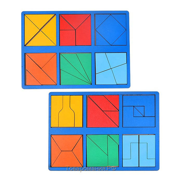 «Сложи квадрат», 2 уровень (мини), цвета МИКС