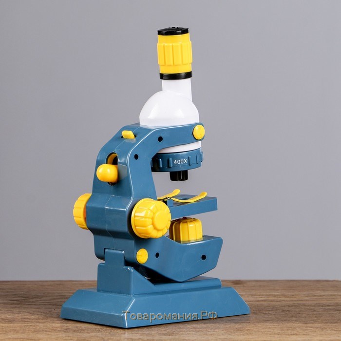 Микроскоп "Наука", кратность увеличения 1200х, 400х, 100х, с подсветкой