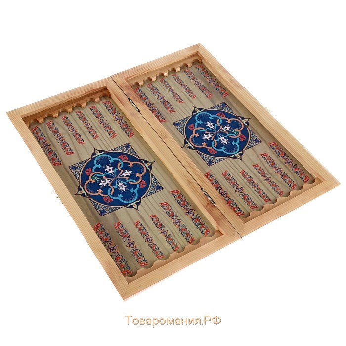 Нарды "Персидские", деревянная доска 40 х 40 см, с полем для игры в шашки
