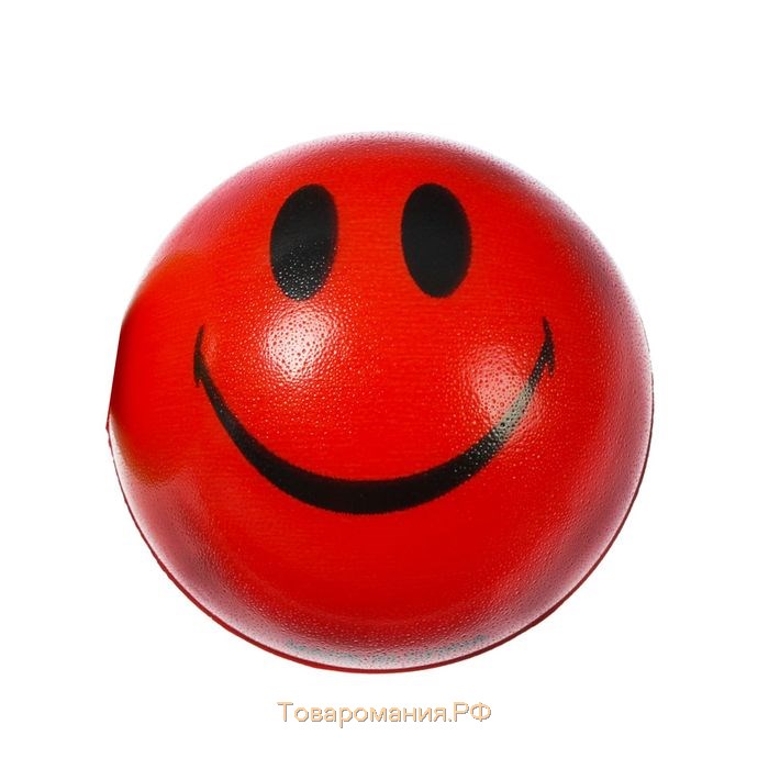 Мяч «Смайлик», мягкий, 4,5 см, цвета МИКС