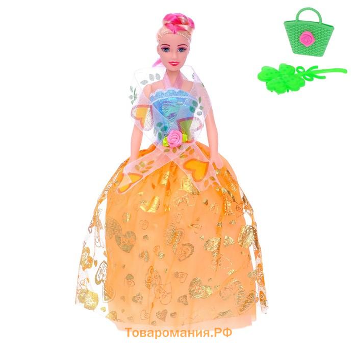 Кукла-модель «Яна» в платье с аксессуарами, МИКС