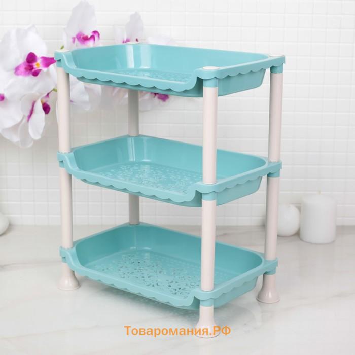 Этажёрка настольная 3 яруса «Пастель», МИКС
