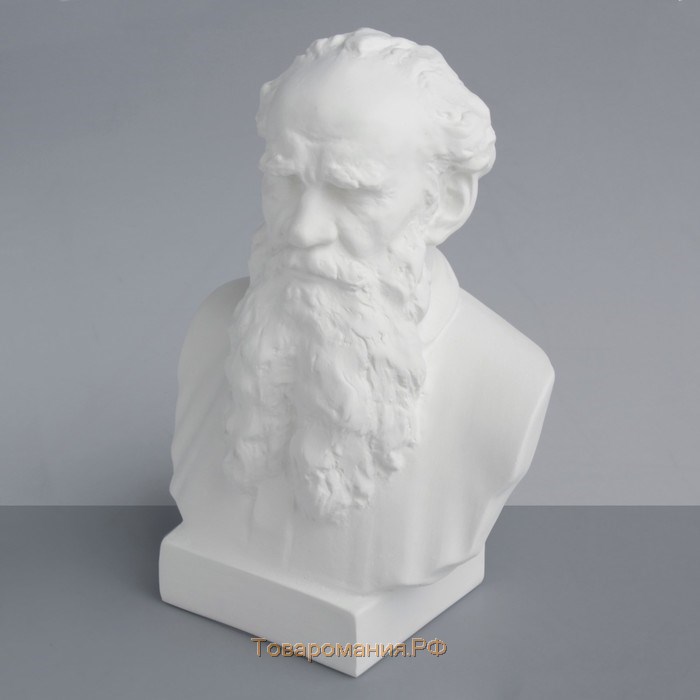Гипсовая фигура известные люди: Бюст Толстого, 16 х 9 х 23 см