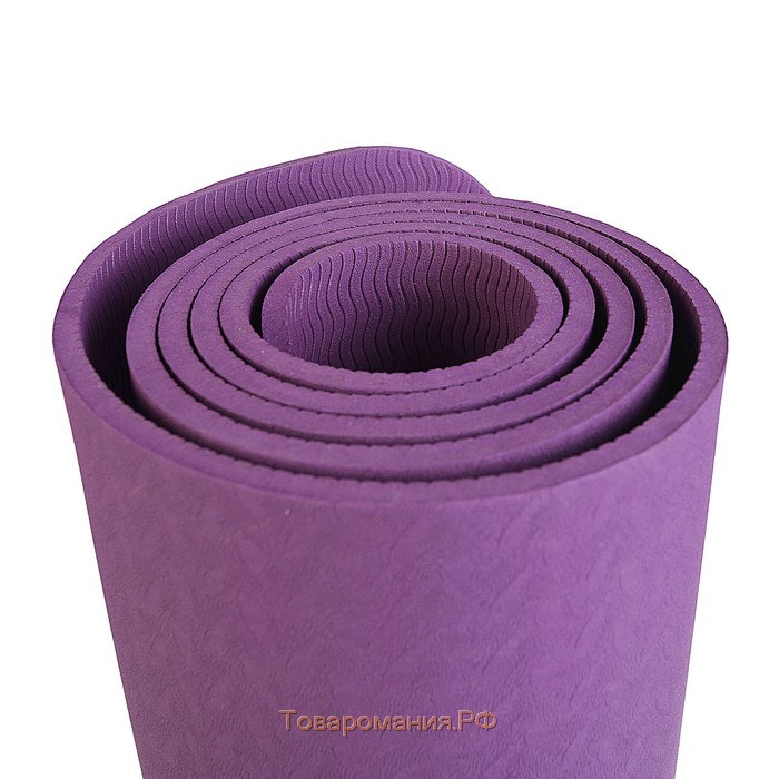 Коврик для йоги Sangh, 183×61×0,6 см, цвет фиолетовый