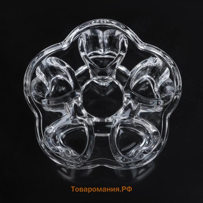 Подставка для подогрева «Хрусталик», d=14 см, стекло