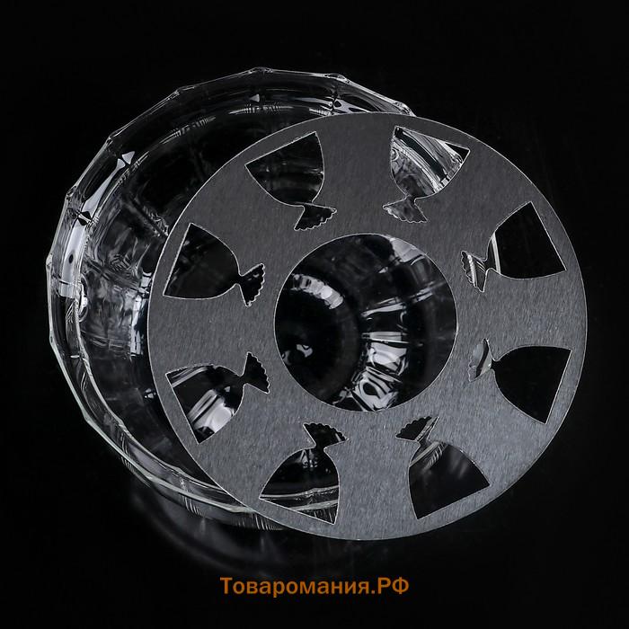 Подставка-подогрев под чайник Magistro «Диана», 12.5×8 см, стекло