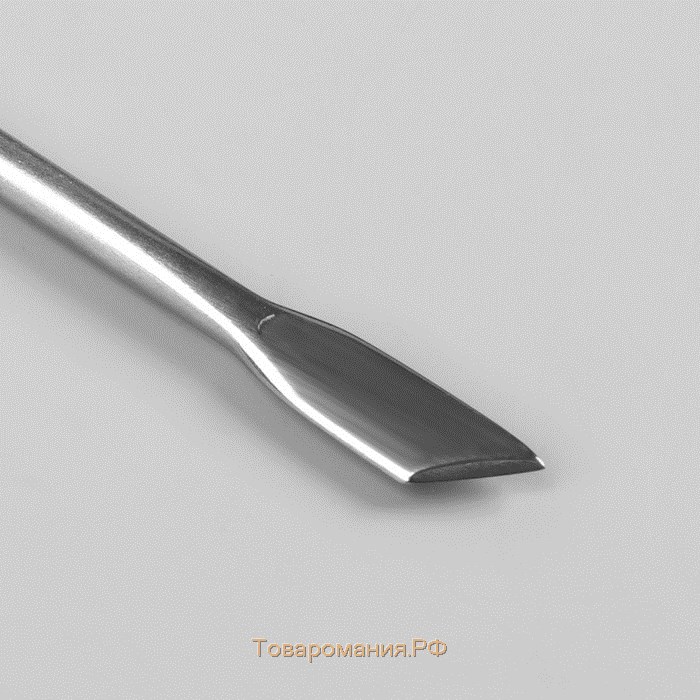 Шабер двусторонний, лопатка прямая, лопатка скошенная, в чехле, 11,5 см, цвет серебристый