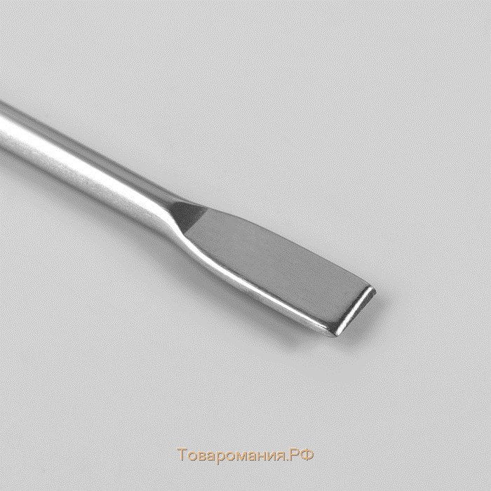 Шабер двусторонний, лопатка прямая, лопатка скошенная, в чехле, 11,5 см, цвет серебристый