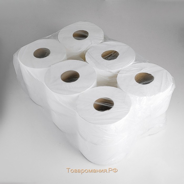 Туалетная бумага белая с перфорацией, для диспенсера, 2 слоя, 160 метров
