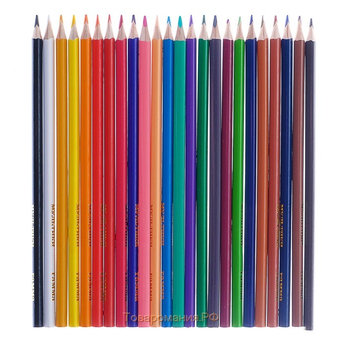 Карандаши 24 цвета "Гамма" "Мультики", стержень d=2.6 мм, трёхгранные