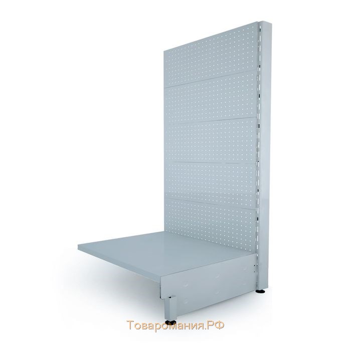Панель для стеллажа, 35×90 см, перфорированная, шаг 2,5 см, цвет белый