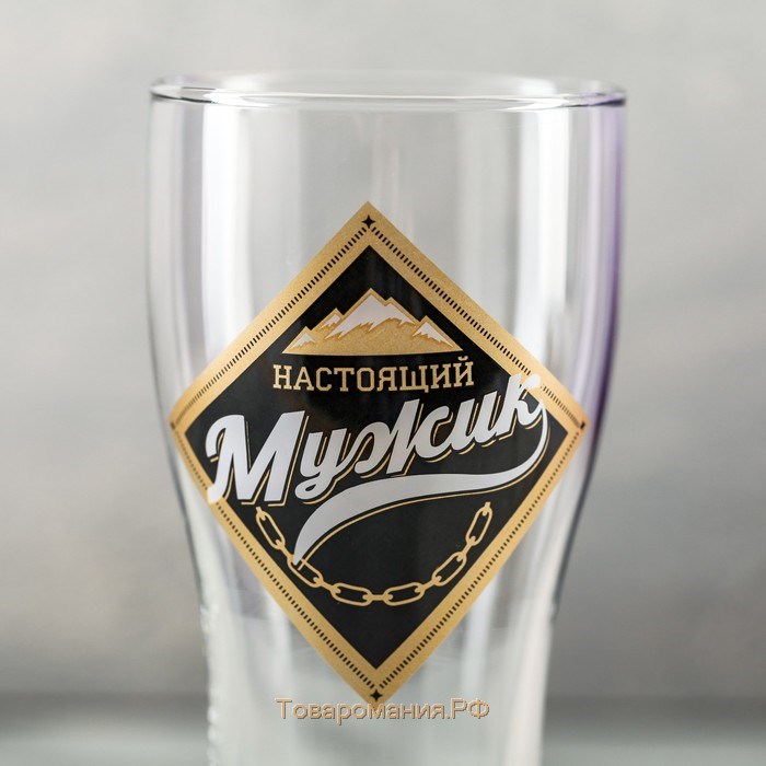 Бокал для пива «Настоящий мужик», 570 мл
