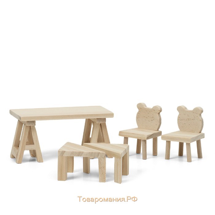 Набор деревянной мебели для домика «Сделай сам»