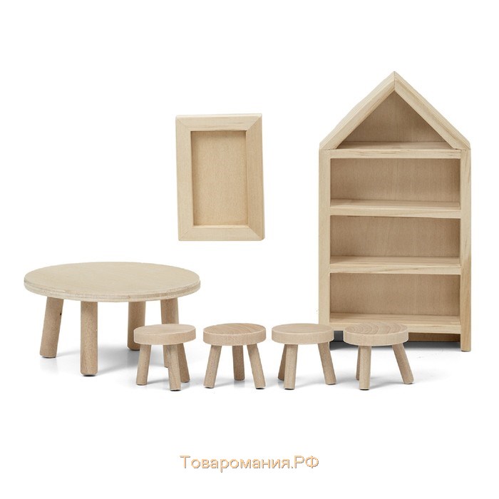 Набор деревянной мебели для домика «Столовая»