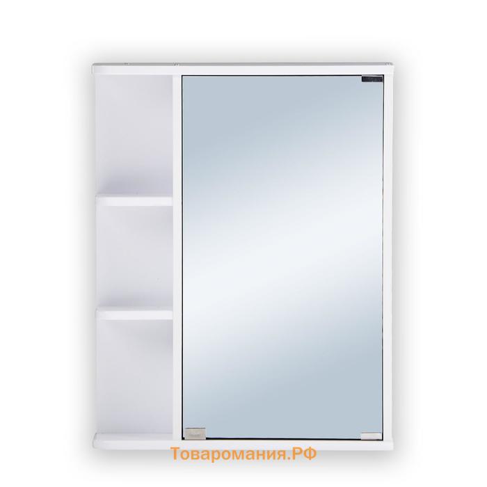 Зеркало-шкаф для ванной комнаты "Стандарт 55", левый, 70 см х 55 см х 12 см