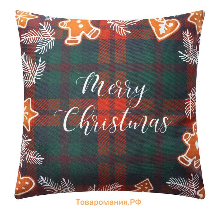 Наволочка декоративная «» Merry Christmas, размер 40х40 см
