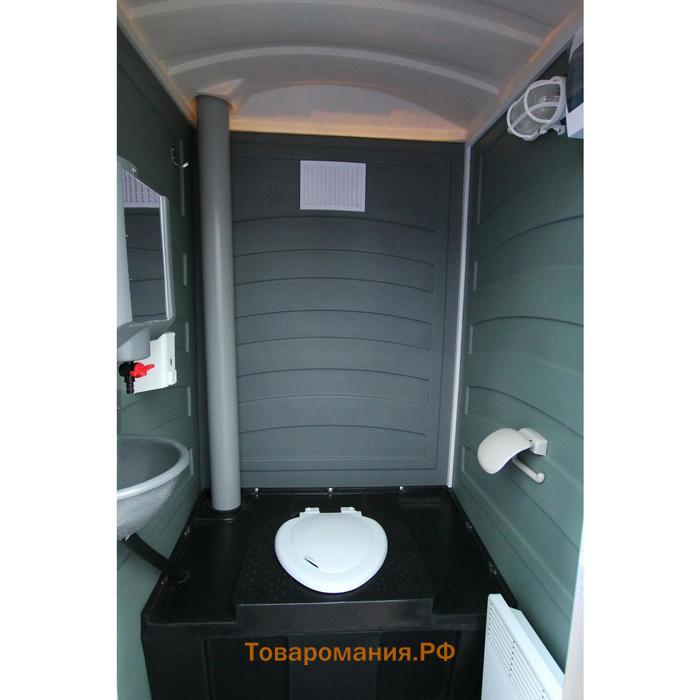 Туалетная кабина, 233 × 120 × 112,5 см, синяя, EcoLight