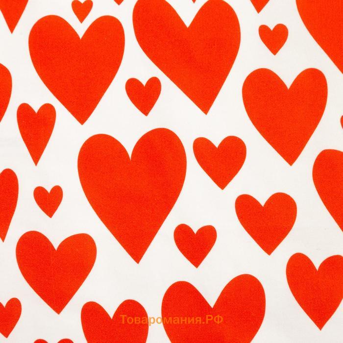 Полотенце "" Red hearts 40х73см, 100% хлопок, саржа 190 г/м2