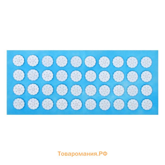 Аппликатор "Кузнецова", 40 колючек, спанбонд, 14 х 32 см, голубой.