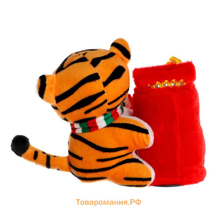 Мягкая игрушка-копилка «Тигр», 12 см, цвета МИКС