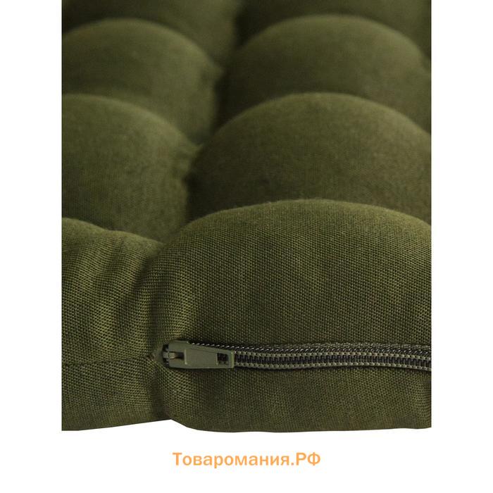 Подушка на сиденье, размер 40х40 см, цвет хаки