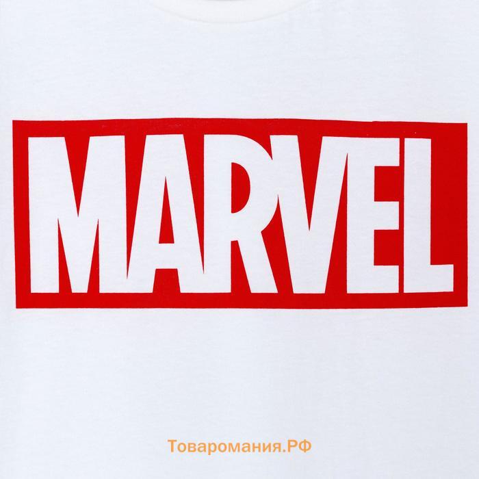 Футболка MARVEL, рост 98-104, белый