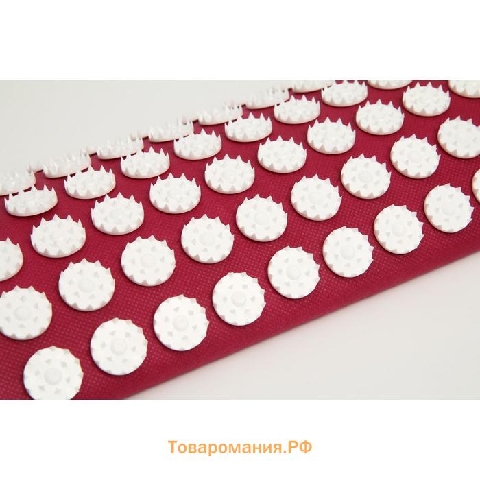Аппликатор Кузнецова, валик для поясницы, спанбонд, красный, 19 x 32 см.