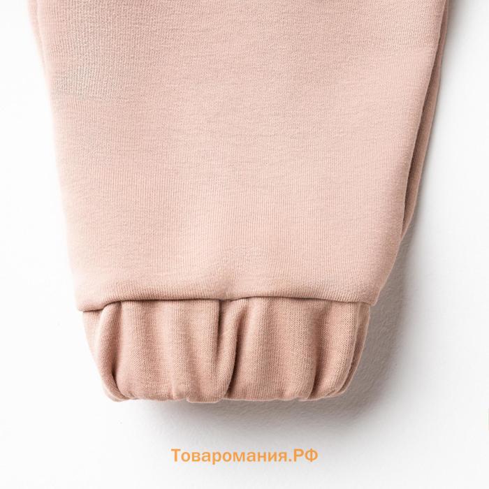 Костюм женский (толстовка, брюки) MINAKU: Casual collection цвет бежевый, размер 52