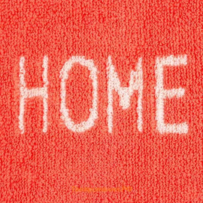 Полотенце кухонное  Home цв. оранжевый, 25*25 см 100% хлопок