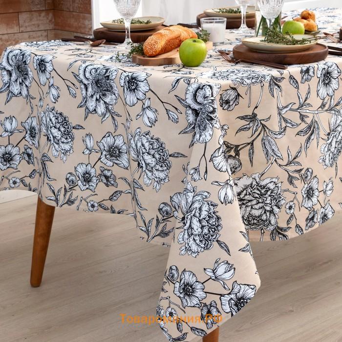 Скатерть "" Blooming garden 144х220см, 100% хлопок, 164 г/м2
