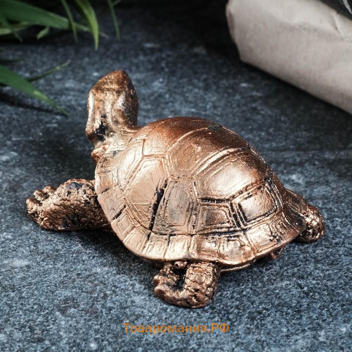 Фигура "Черепаха" бронза, 6х7х6см