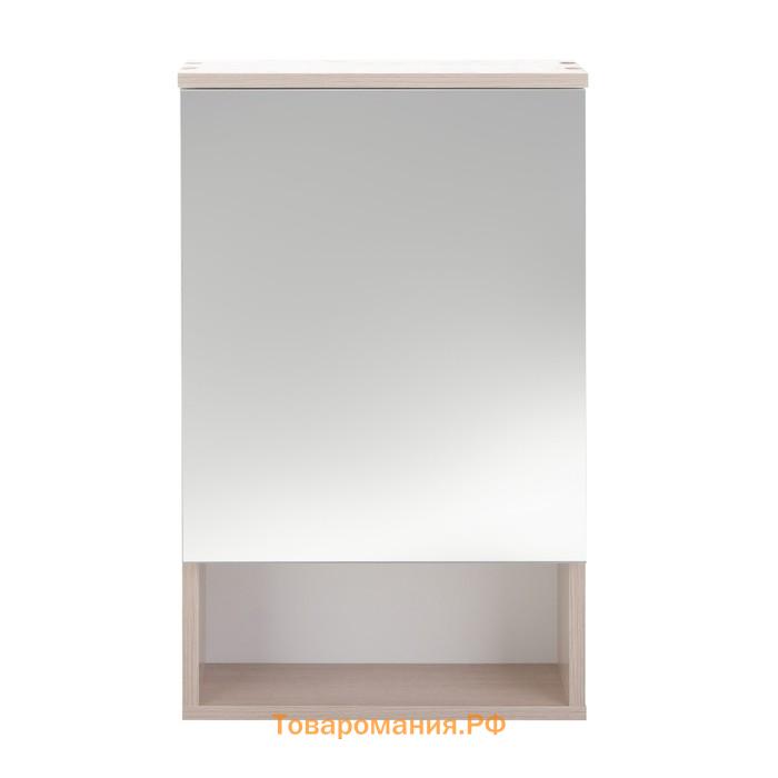Зеркало-шкаф для ванной комнаты "Вена 45" белый/сонома, 45 х 70 х 13,6 см