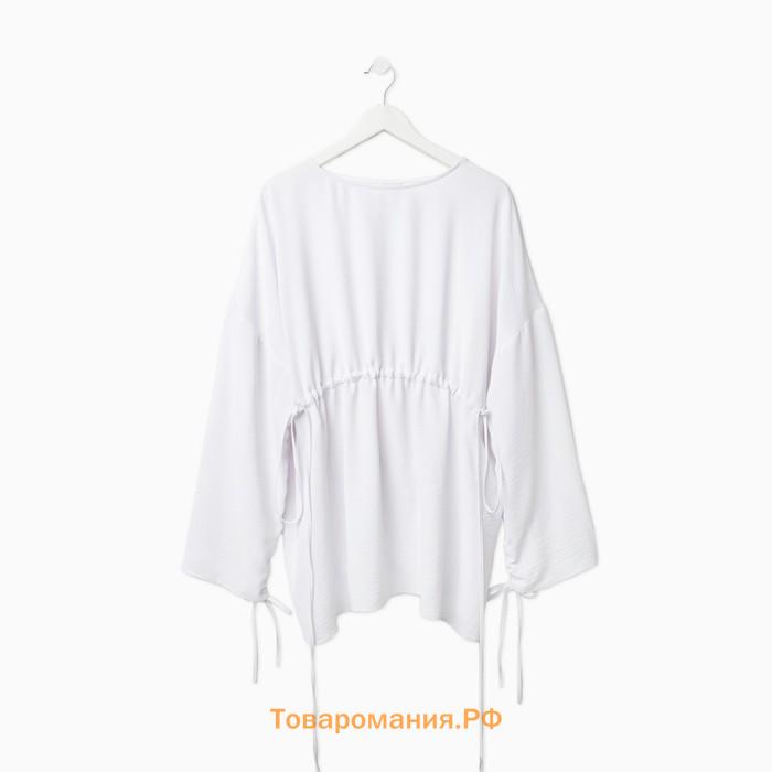 Костюм женский (туника, брюки) MINAKU: Casual Collection цвет белый, размер 46