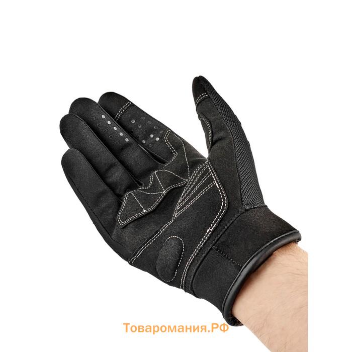 Перчатки для езды на мототехнике MOTEQ Twist 2.1 сетка, мужские, размер XXL, чёрные