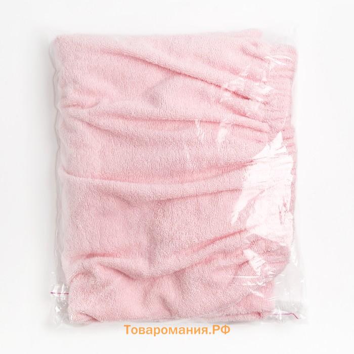 Полотенце банное Экономь и Я «Парео» 68х150 см, цвет светло-розовый, 100%хл с AIRO, 320 г/м2
