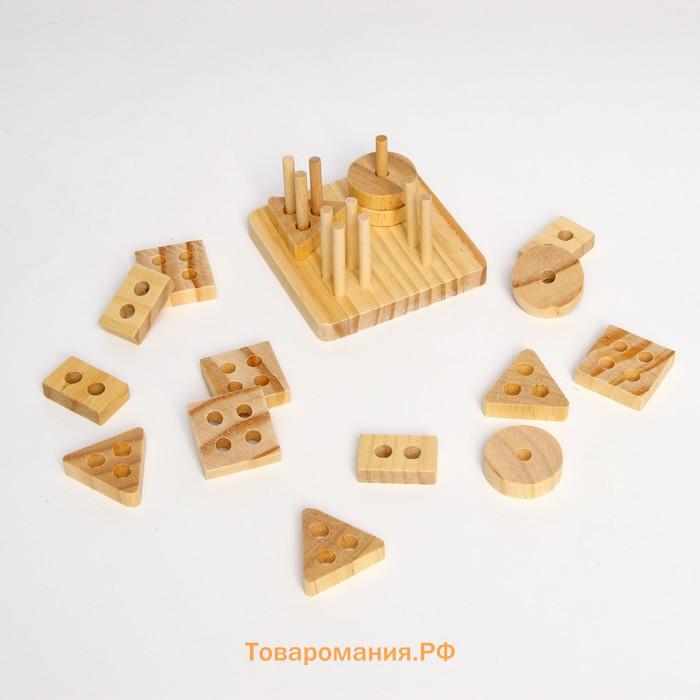 Детский развивающий набор «Пирамидка» 8 × 8 × 4 см