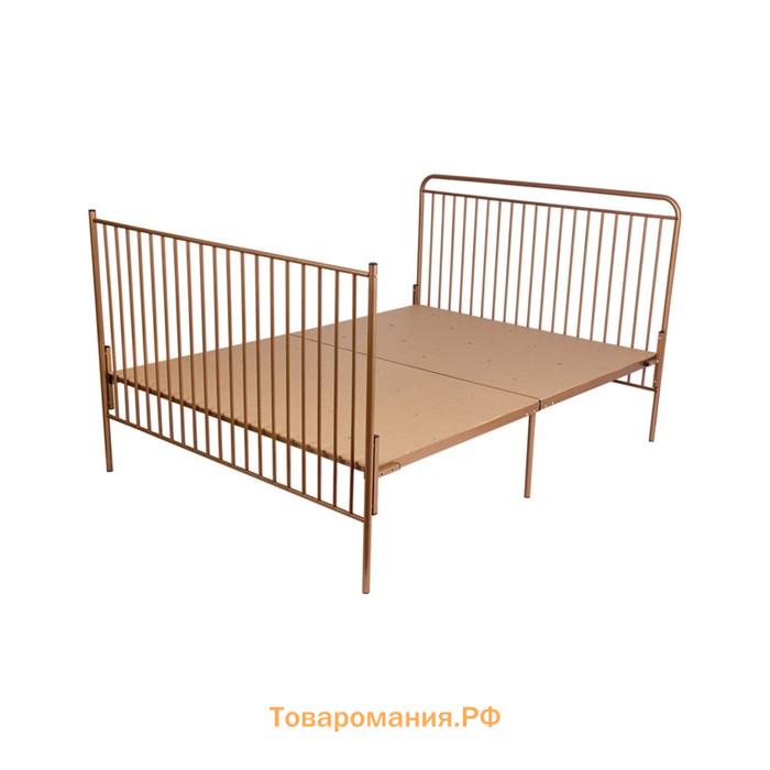 Кроватка-трансформер Polini kids Vintage 400, детская, металлическая, цвет золотистый