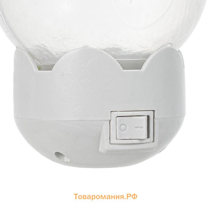 Ночник "Шарики" LED белый 7х7х11 см RISALUX