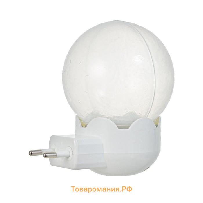 Ночник "Шарики" LED белый 7х7х11 см RISALUX