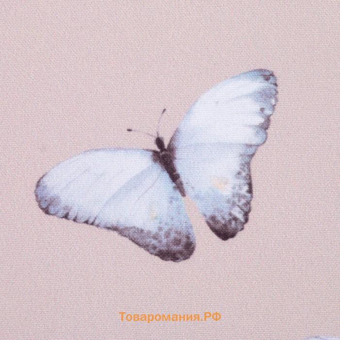 Комплект штор для кухни с подхватами  "Butterflies" 145х180 см - 2 шт, 100% п/э