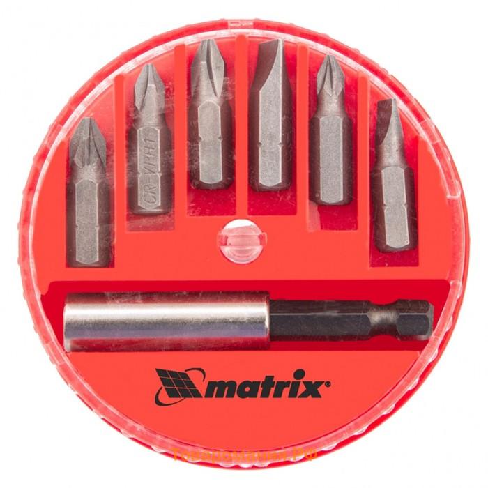 Набор бит Matrix 11392, магнитный адаптер для бит, 7 шт.