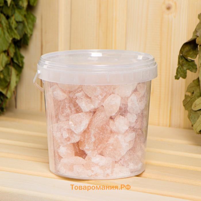 Соль гималайская розовая колотая, ведро 1-1,5 кг