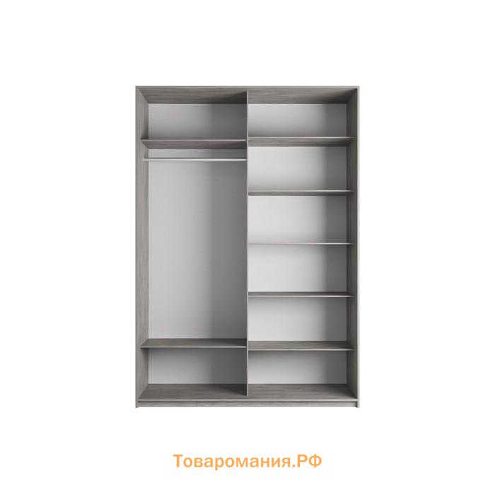 Шкаф-купе «Прайм», 1200×570×2300 мм, 2-х дверный, зеркало, цвет бетон