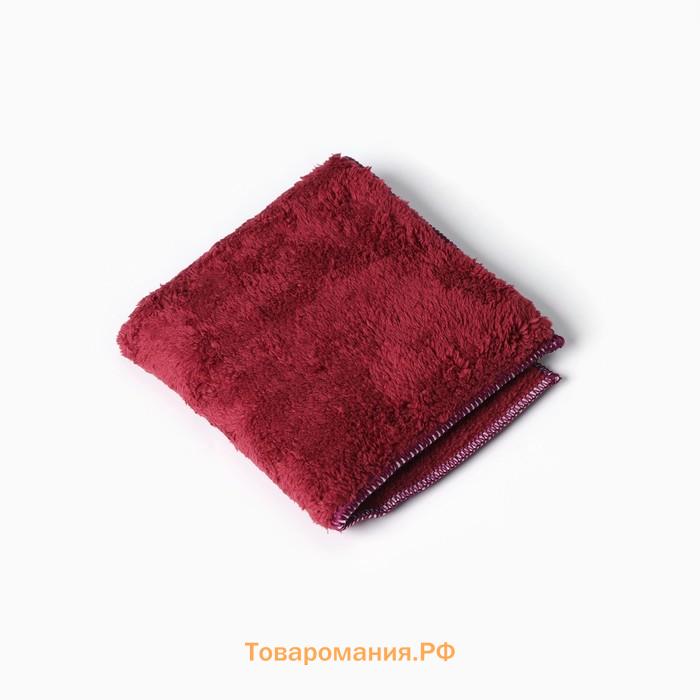 Салфетка универсальная , 400 г/м², 1 шт, 30×30 см, микрофибра, с оверлоком