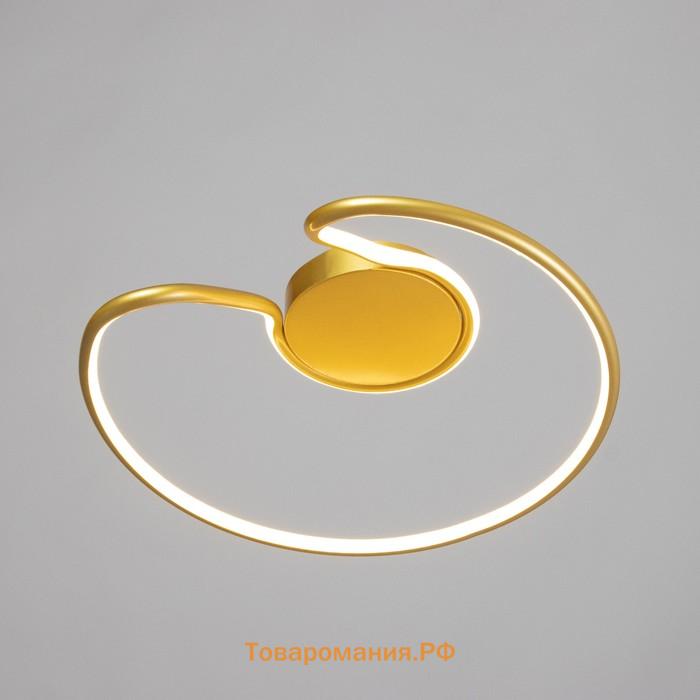 Люстра "Норвин" LED 40Вт 3000К золото 42х42х24 см