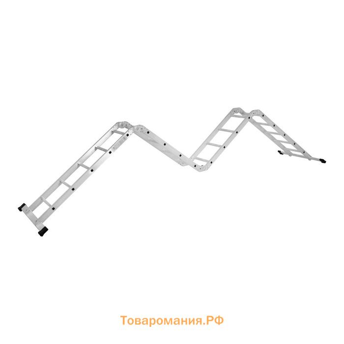 Лестница-трансформер ТУНДРА, алюминиевая, 5×4×4×5 ступени