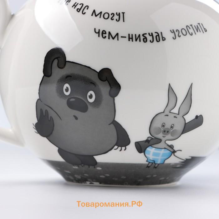 Чайник фарфоровый «Винни Пух», 1,2 л
